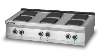 Kuchnia elektryczna 6-płytowa (płyty kwadratowe)