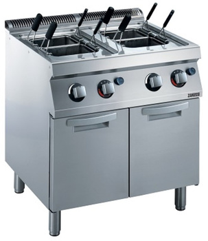 MAKARONIARKA GAZOWA 2 KOMOROWA 2 X 24,5 L NA PODSTAWIE, 23 KW, 800 MM