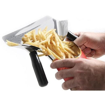 Szufelka do nakładnia frytek, nierdzewna Hendi 642559