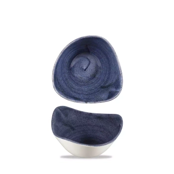 STONECAST PATINA COBALT BLUE MISKA TRÓJKĄTNA COUPE POJ. 260 ML