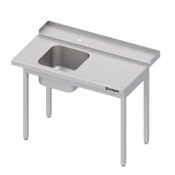 Stół załadowczy(P) 1-kom. pochylony, bez półki do zmywarki STALGAST 900x750x880 mm skręcany