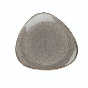 STONECAST PEPPERCORN GREY Talerz płytki trójkątny 229 mm/12 szt.