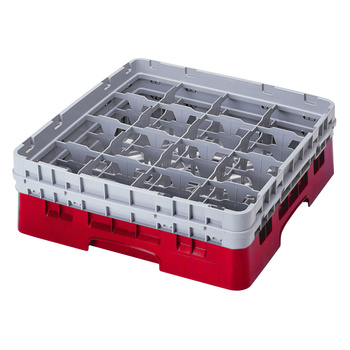 Kosz na szkło - szklanki max.śr10.9 cm, wys. 15.2cm czerwony