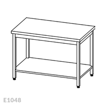 Stół roboczy centralny z półką Egaz E1048 500x800 mm