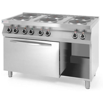 Kuchnia elektryczna 6 płytowa z piekarnikiem Hendi 226247