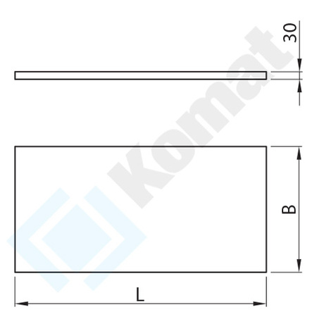 Półka do szafy 1000x600 mm KDT-221