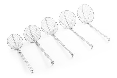 Łyżka cedzakowa, siatkowa wzmocniona, śr. 24 cm Hendi 640807