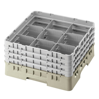 Kosz na szkło - śr. szklanki 14,8, wys. 30 cm beżowy