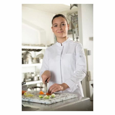 Elbax bluza kucharska długi rękaw biała roz. L