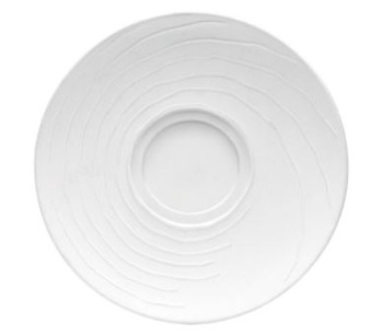 Spodek podwójny z reliefem biały Maitre