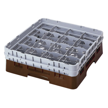 Kosz na szkło - śr. szk. 10,9, wys. 25,8 cm brązowy