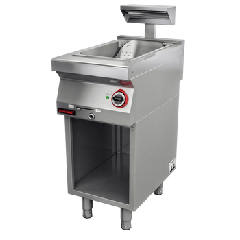 Podgrzewacz frytek 700.PF-1p.S. z promiennikiem IR na podstawie szafkowej otwartej