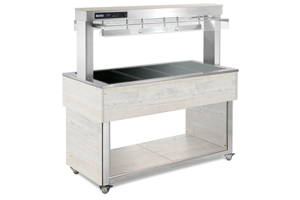 TR - brown+ 6 RAL Witryna grzewcza szklana 6x GN 1/1