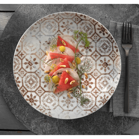 PURITY ANTIQUE WHITE PEPPER TALERZ PŁASKI COUPE ŚR. 240 MM