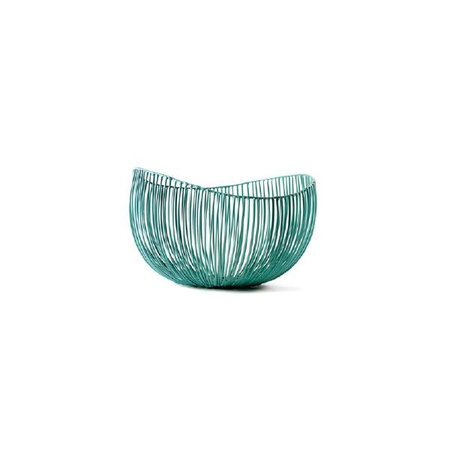 SERAX CATU kosz metalowy 31x29x21cm zielony