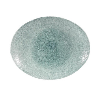 Talerz owalny 229 x 270 mm Raku Jade Green