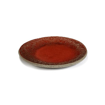 Cement Stone talerz 14 cm czerwony