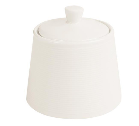 Cukiernica z pokrywą Line 220 ml kremowo - biała