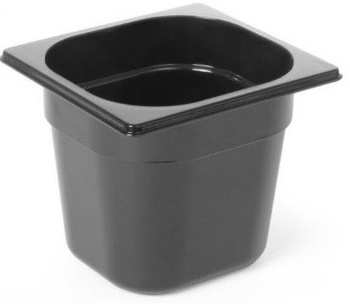 Pojemnik GN 1/6 100, poliwęglan czarny Hendi 862728