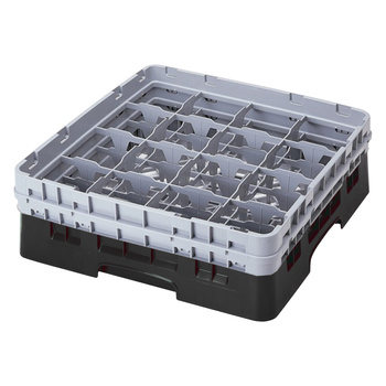 Kosz na szkło - szklanki max. 10.9 cm, wys. 19.4 czarny