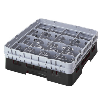 Kosz na szkło - śr. szklanki 10,9 wys. 21,6 cm czarny