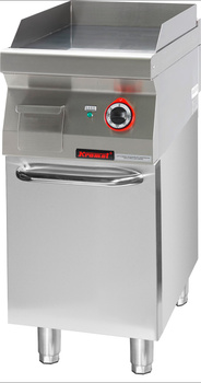 Płyta grillowa gładka chromowana 700.PBE-400G.S.D 400 mm 4,8kW na podstawie szafkowej zamkniętej