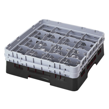 Kosz na szkło - szklanki max. śr.10.9 cm, wys. 9 cm czarny