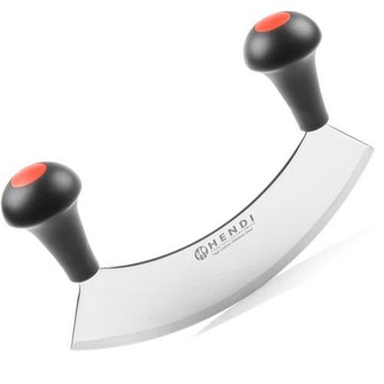 Nóż do siekania ziół z pojedynczym ostrzem, walcowany, dł. 23 cm, Hendi 844359