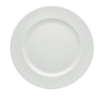 Talerz płytki z reliefem 318 mm biały Maitre