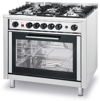 Kuchnia gazowa 5 palnikowa z piekarnikiem Hendi Profi Line 225707