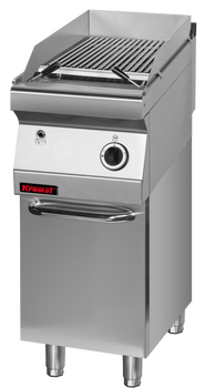 Lawa grill 400 mm na podstawie szafkowej zamkniętej 700.OGL-400.S.D Kromet