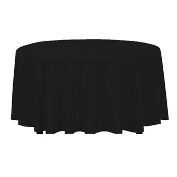 Obrus plamoodporny Fi320cm na stół bankietowy czarny