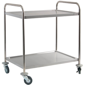 Wózek kelnerski 2-półkowy, nierdzewny, składany, Stalgast 661020
