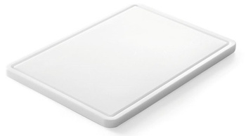 Deska do krojenia 35,5x25 cm, biała, Hendi 826362