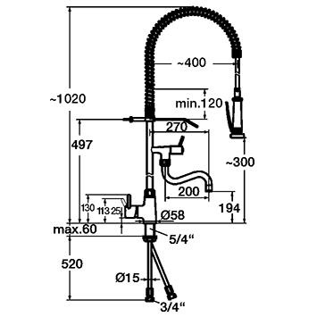 Bateria mieszająca 40L-1801B