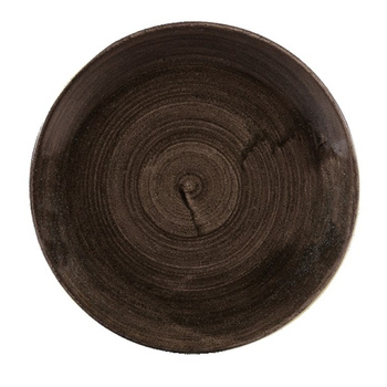 STONECAST PATINA IRON BLACK TALERZ PŁASKI COUPE ŚR. 288 MM