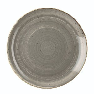 STONECAST PEPPERCORN GREY Talerz płytki Coupe 324 mm/6 szt