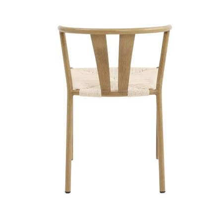 Krzesło bankietowe kawiarniane plecione Comfort kolor naturalny