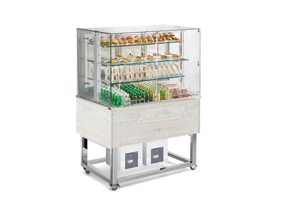 ES Platinium+ 3 RAL DF Witryna chłodnicza 3 x GN 1/1 200 mm