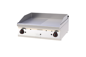 FTHR 70/08 G ﻿Płyta grillowa gazowa 1/2 gładka 1/2 ryflowana