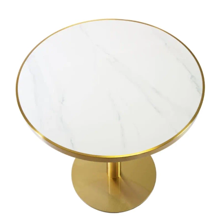 Stolik kawiarniany barowy ARP609 - okrągły, Fi70cm biały