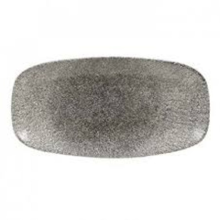 Talerz prostokątny 199 x 300 mm Raku Quartz Black