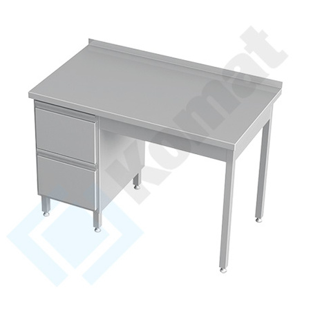 Stół przyścienny z szufladami 1300x600 mm KST-025