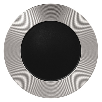 Metalfusion talerz płaski tłoczony srebrny 33cm