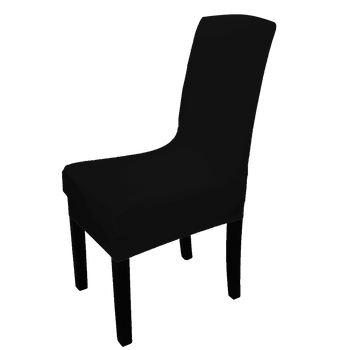 Pokrowiec na krzesło CZARNY elastyczny uniwersalny