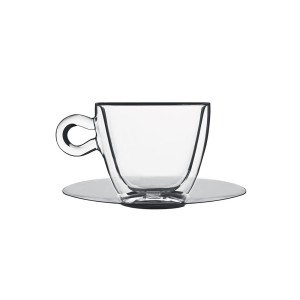 THERMIC GLASS Komplet 2 szt. filiżanek do cappuccino ze spodkami 165 ml/2