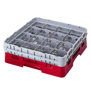 Kosz na szkło - śr. szklanki 10,9, wys. 17,4 cm czerwony