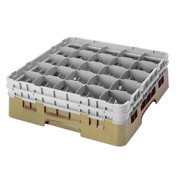 Kosz na szkło - szklanki max.śr.8.7 cm, wys.13.2 cm beżowy