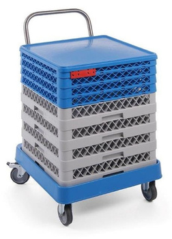 Wózek z uchwytem na kosze do zmywarek gastronomicznych Hendi