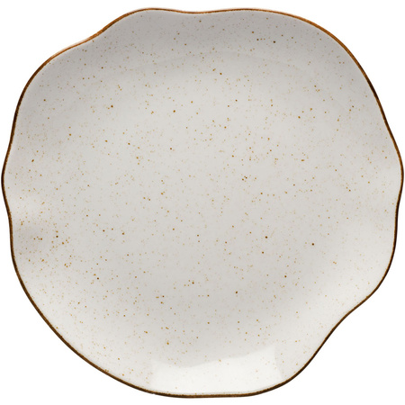 Talerz płytki, kolor beżowy, Stone Age, O 280 mm